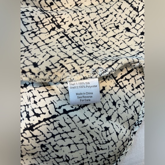 Parker Mesh Panel Gridded Silk Lined Fit & Flare M - Picture 7 of 9